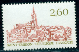 1981 Saint- Emilion City Landscape,Tourism,The Monolithic Church,France,2287,MNH - Iglesias Y Catedrales