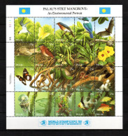 Palau Island 1989 Set Birds/Fish/World EXPO Stamps (Michel 318/37) MNH - Palau