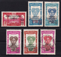 Gabon, 1926-27 Y&T. 110 / 115 - Used Stamps