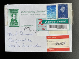 NETHERLANDS 1997 REGISTERED LETTER NIJVERDAL TO ARNEMUIDEN 13-05-1997 NEDERLAND AANGETEKEND - Briefe U. Dokumente