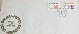 O) 1974 SINGAPORE, ASIA PACIFIC SCOUT CONFERENCE, FDC XF - Singapur (1959-...)