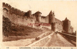 CPA CARCASSONNE - LA MONTEE DE LA PORTE DE L'AUDE - Carcassonne