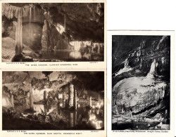 BZ129.  Vintage Postcards Of Cheddar Gorge Caves X 3. Somerset. - Cheddar