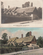 BZ098. Vintage Postcards X 2.  Anne Hathaway's Cottage.  Stratford Upon Avon - Stratford Upon Avon