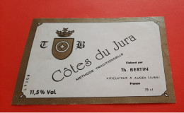 ETIQUETTE NEUVE / COTES DU JURA / TH . BERTIN VITIVULTEUR A AUGEA ( JURA ) - Vino Bianco