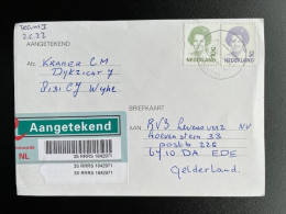 NETHERLANDS 1997 REGISTERED POSTCARD WIJHE TO EDE 17-12-1997 NEDERLAND AANGETEKEND - Cartas & Documentos