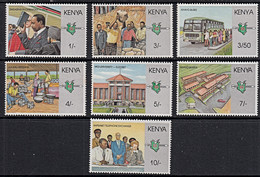 E00125  KENYA 1988,  SG 479-85  10th Anniv 'Nyayo' Era, Arap Moi,  MNH - Kenya (1963-...)