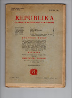 1949. YUGOSLAVIA,CROATIA,ZAGREB,REPUBLICA,LITERATURE AND ART MAGAZINE,103 PAGES - Idiomas Eslavos