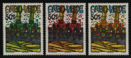 Kap Verde 1985 - Mi-Nr. 497-499 ** - MNH - Aus Block - Hundertwasser (II) - Isola Di Capo Verde