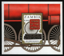 Sambia 1997 - Mi-Nr. Block 25 ** - MNH - Eisenbahn / Trains - Zambie (1965-...)