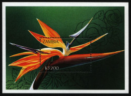 Sambia 1998 - Mi-Nr. Block 35 ** - MNH - Blumen / Flowers - Zambie (1965-...)