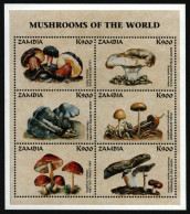 Sambia 1998 - Mi-Nr. 850-855 ** - MNH - Pilze / Mushrooms - Zambie (1965-...)