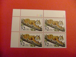 ESTADOS UNIDOS / ETATS-UNIS D'AMERIQUE 1990  / FAUNA LYNX YVERT 1903 ** MNH - Ungebraucht