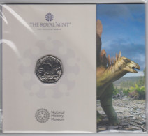 Great Britain UK 2024 50p Coin,Dinosaurs Stegosaurus Bunc Coin - 50 Pence