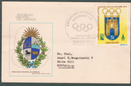 1979 URUGUAY Special Postmark Transcurso Expo International Olympic Games -Comité International Olympique Moscu 80 - Invierno 1980: Lake Placid