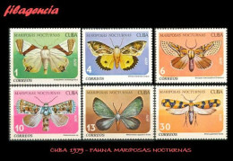 CUBA MINT. 1979-12 FAUNA. MARIPOSAS NOCTURNAS - Ongebruikt