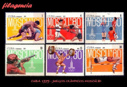 CUBA MINT. 1979-17 JUEGOS OLÍMPICOS EN MOSCÚ - Ongebruikt