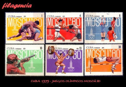 CUBA MINT. 1979-17 JUEGOS OLÍMPICOS EN MOSCÚ - Nuevos