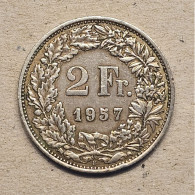 Suisse - 1957 B - 2 Francs (argent) - 2 Francs