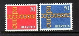 SCHWEIZ MI-NR. 947-948 POSTFRISCH(MINT) EUROPA 1971 KETTE - 1971