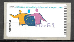 Portugal - 2007 - Etiquetas 2007 - Ano Europeu Da Igualdade De Oportunidades Para Todos - MNH - Unused Stamps