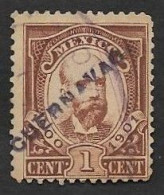 SD)1901 MEXICO  1C FISCAL STAMP WITH CUERNAVACA DISTRICT, USED - Mexico