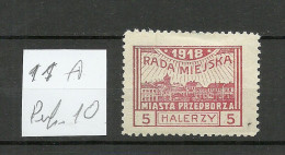 Poland Polen Polska 1918 Local Post Przedborz Michel 11 A (perf 10) * - Ongebruikt