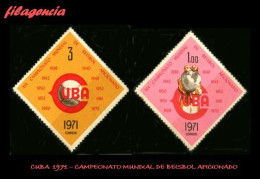 CUBA MINT. 1971-17 XIX CAMPEONATO MUNDIAL DE BEISBOL AFICIONADO - Unused Stamps