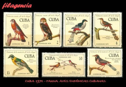 CUBA MINT. 1971-20 FAUNA. AVES ENDÉMICAS. HOMENAJE AL NATURALISTA JOSÉ RAMÓN DE LA SAGRA - Unused Stamps