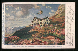 Künstler-AK Kaiser Franz Josef-Schutzhaus, Berghütte A. D. Patscherkofel Bei Innsbruck  - Sonstige & Ohne Zuordnung