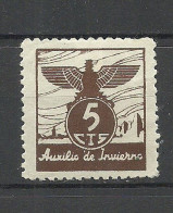 SPAIN Spanien Espana Pontevedra 1937 WINTER HELP Auxilio De Invierno Carity Wohlfahrt Winterhilfe * - Beneficenza