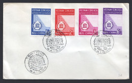 1958  UNESCO Set Of 4 On FDC  Sc 92-5 - Vietnam