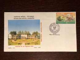 INDIA SPECIAL COVER 2009 YEAR NATURE HOSPITAL HEALTH MEDICINE STAMPS - Covers & Documents