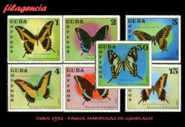 CUBA MINT. 1972-17 MARIPOSAS CUBANAS - Nuevos