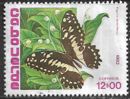 Cabo Verde – 1982 Butterflies 12$00 Used Stamp - Cap Vert