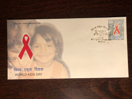INDIA FDC COVER 2006 YEAR AIDS SIDA  HEALTH MEDICINE STAMPS - Covers & Documents