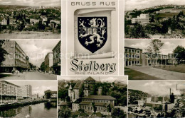 73691753 Stolberg Rheinland Stadtpanorama Partie Innenstadt Schule Industrie Bur - Stolberg