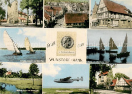 73690879 Wunstorf Stiftskirche Teilansicht Ratskeller Regatta Steinhuder Meer St - Steinhude