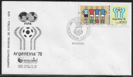 Argentina FDC Sc. 1188.   Football World Cup 1978, Argentina.  FDC Cancellation On FDC Envelope - FDC