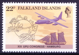 Falkland 1984 MNH, 19th U.P.U. Congress Hamburg - WPV (Weltpostverein)