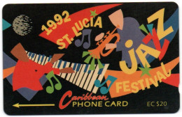 St. Lucia - Jazz Festival 1992 ($20) - 8CSLB - Saint Lucia