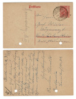 EP E.P. Entier Postale Ganzsache DEUTSCHES REICH Kartenbrief 1919 BROTTERODE Schmalkalden Postwaardestuk - Covers