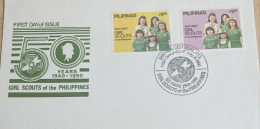 O) 1990  PHILIPPINES, SCOUTS - GIRLS SCOUT FROM  1940. FDC XF - Filippine