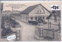 TROYES- CONFISERIE ET CHOCOLATERIE ETS VVE JACQUOT ET FILS- 21 RUE BEAUREGARD - Troyes