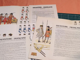 INFANTERIE FRANÇAISE 1720.1736,3 PLANCHES N° 79.93.99 LUCIEN ROUSSELOT 1962, 66 ET 67, ANCIEN REGIME - Autres & Non Classés