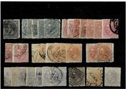 SPAGNA ,"Alfonso XII" ,33 Pezzi Usati ,gradazioni Di Colori ,qualita Buona - Used Stamps