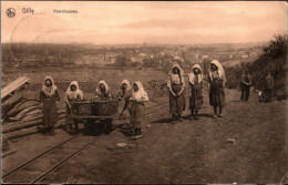 ! Cpa Gilly, Hiercheuses, Feldbahn, 1911, Belgien - Charleroi
