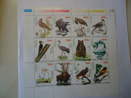 BELARUS   MNH  STAMPS SHEET   BIRDS BIRDS  WWF - Andere & Zonder Classificatie