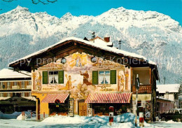 73080564 Garmisch-Partenkirchen Altes Haus Mit Oberbayerischer Lueftlmalerei Geg - Garmisch-Partenkirchen