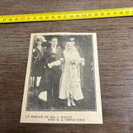 1930 GHI4 MARIAGE DE MIle Agnes MÁQUET AVEC M. André GHESQUIERES Mons-en-Barœul, - Collections